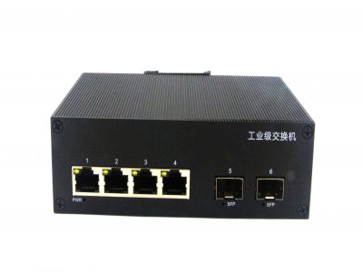 千兆2光4電工業級以太網交換機